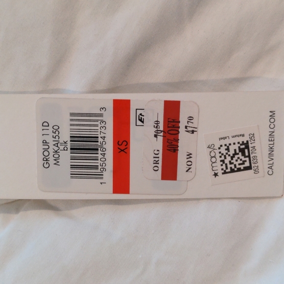 Calvin Klein black blouse with sheer sleeves - Picture 3 of 3